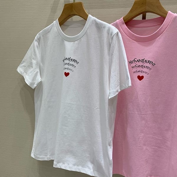 送料無料サンローラン シグネチャーロゴ Ｔシャツ パロディ3色 Sai11334